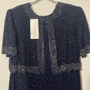 NWT Vintage Navy Brillante dress sizeXL